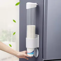 hiyon Paper Cup Dispenser Holder Wall Mounted Plastic Drinking Water Cup Dispenser Plastic Glass Holder-picture-29