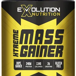 evolution Nutrition Xtreme Mass Gainer With High Calories 1340 (6.6Lbs Cafe Mocha) Weight Gainers/Mass Gainers image 1