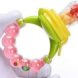 chicbunny Rattle Handle Fruit Feeder for Baby Pack of 1 Feeder-picture-12