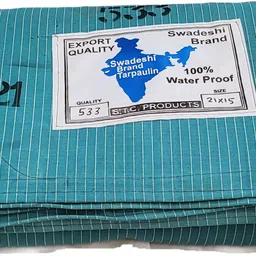 genzee retails Wax & Chemical Coated, 100% Waterproof Tarpaulin Tent - For Heavy Duty Cover for Roof, Camping, Car, Truck & Outdoor Use-picture-47