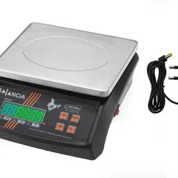 NIVAYO Balancia 30kg Steel Plate Double Display High Quality Weight Machine For Kitchen/Shop With Power Adapter & 4V Re-Chargeable Battery Weighing Scale (Black) (Platform Size- 170 x 210mm, Dual Display, On Off Memory Function,grocery,kata,taraju,shop,computer electronic vajan kata , tarazu , jewellery , sabzi ,4V Re-Chargeable Battery) # Made in India Weighing Scale (Black) Weighing Scale (Black) Weighing Scale (Black) TM-333, Weighing Scale (Black) Weighing Scale-image-55