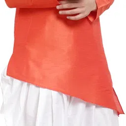 26 i Men Art Silk Kurta Salwar Set image 4