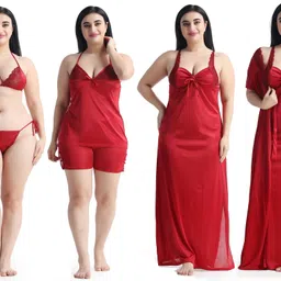 night keys Women Nighty with Robe image 1