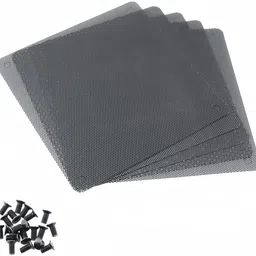 hasthip 5pcs 12cm PC Fan Dust Filter Black Computer Mesh Dustproof Case Cover Cooler NA Duster Set-picture-26