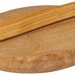 Handmade Sandalwood Pata Board/Chandan Pata (6-inches, Brown) with Chandan Stick (1), Best Item for Worship and Bring Good Luck from god (Pata with 1 Stick) Rolling Pin & Board-image-49