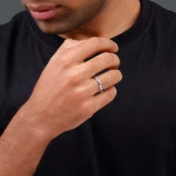 giva Sterling Silver Rhodium Plated Ring image 2