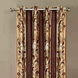 ah-decor 213 cm (7 ft) Polyester Blackout Door Curtain (Pack Of 5) image 2