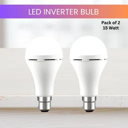 sacro 15W Rechargeable Emergency Inverter LED Bulb, Upto 4 Hours Battery For HomeOC175 4 hrs Bulb Emergency Light image 1