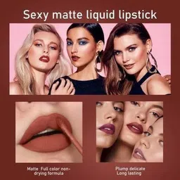 inwish Waterproof 72Hours stay matte liquid lipstick combo pack of 6 image 5