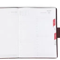 scribelle Executive 2026 Diary Planner with Metal Loop Closure A5 Diary Month-Cut Design 70GSM Paper 324 Pages image 3