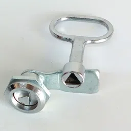 nr trders Panel Lock Socket Key Male Threaded (1 Set ) Triangle Shape Lock image 2