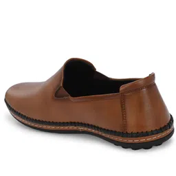 rising wolf Synthetic Leather Lightweight Slip On for Daily Use | Mild Waterproof Protection Slip On For Men image 5