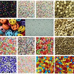 yako Alphabet and Decorative Beads Combo For Jewellery Decoration Making DIY Craft-picture-37