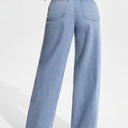 krishiv enterprise Women Regular Mid Rise Light Blue Jeans image 2