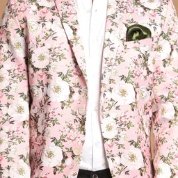 jbn creation Men Self Design Single Breasted Casual Blazer image 4