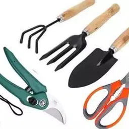 agt Garden Tool Set Big Trowel, Hand Fork, Hand Rake, Pruner/Cutter & Scissor Garden Tool Kit-picture-12