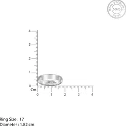 giva 925 Silver Timeless Ring For Him Sterling Silver Zircon Rhodium Plated Ring image 5