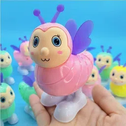 justcraft 3 Pis Bee Wind Up Key Operated Crawling Walking Toy for Kids Rattle image 5