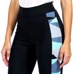 coolest fashion Striped Women Black Tights image 3