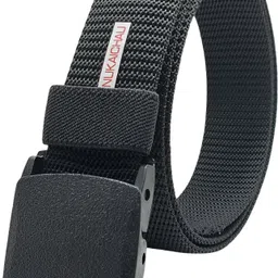 nukaichau Men Casual, Evening, Party Black Nylon Belt-picture-31