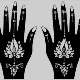 vmens99 Mehndi Stencil Set for Women & Girls | Reusable Bridal & Festival Mehndi M_F281 Hand Mehndi Stencil Stencil-picture-46