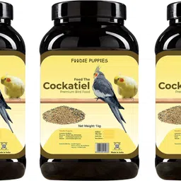 foodie puppies Bird Food for Cockatiel | Healthy & Natural Ingredients Enriched with Vitamins, 3 kg (3x1 kg) Dry Adult, Senior, Young Bird Food image 1