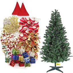 vital creation New_Tree Home Office Decoration (4 Feet) PropsT2-XMAS Hanging Ornaments Pack of 105-picture-46