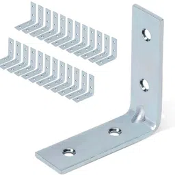 sasales Right Angle L Shaped Support Corner Brackets Secure and Easy to Install, (1.50 X 1.50inch 12PCS ), FOR Shelf Support Shelf Bracket image 2