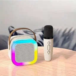 webdeals K12 Wireless Bluetooth Speaker With Wireless Mic K12 / s8 5 W Bluetooth Home Audio Speaker image 4