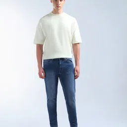 flying machine Men Relaxed Fit Mid Rise Blue Jeans image 2