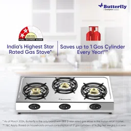 butterfly Stainless Steel Manual Gas Stove image 2