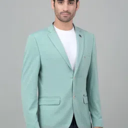 cantabil Men Self Design Single Breasted Casual Blazer image 4