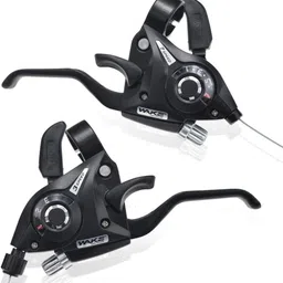 fitxcel Bicycle Brake Levers Shifter 3x7 21 Speed Shifter with Gear Indicator Cable Bicycle Brake Disk-picture-30