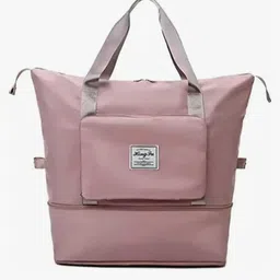 40 L Gym Duffel Bag - Foldable Travel Duffel Bag, Large Capacity Folding Travel Bag, Waterproof - Peach-image-28