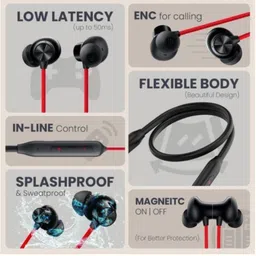 skm Bulllets Wireless ZenX Bass Neckband headphone with 49 hr playtime_SW Bluetooth & Wired Headset image 5