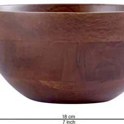 siddiq crafts Wooden Pasta Bowl Wooden Decorative Bowl Mango Serving Home, Kitchen & Office, (Pack of 1,)-picture-26