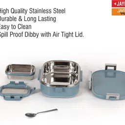 jaypee plus Snapsteel 1 Containers Lunch Box image 2