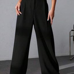 next one Women Regular Fit Black Polyester Trousers-picture-22