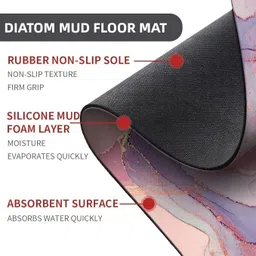 benedict Rubber Bathroom Mat image 2