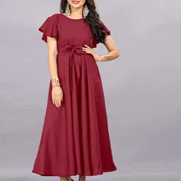 Rhey Flared Sleeves Maxi Dress-picture-15