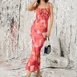 TANDUL Printed Sleeveless Maxi Bodycon Dress-picture-38