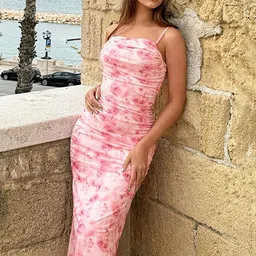 LULU & SKY Print Sheath Maxi Dress-picture-30