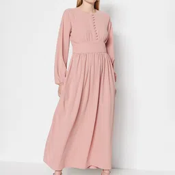 Trendyol Solid Maxi Dress-picture-42