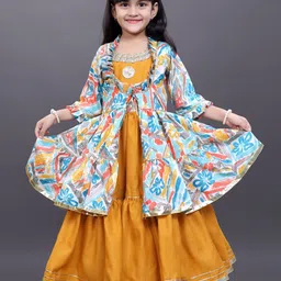 BAESD Girls Round neck  Maxi Gown Dress-picture-39