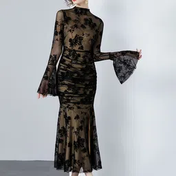JC Collection Women Floral PrintedBell Sleeve Sheath Dress-picture-30