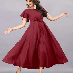 Rhey Flared Sleeves Maxi Dress image 4