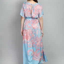 fuchsia PRETTY LOVING THING Floral Maxi Dress image 5
