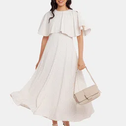 Zink London Women's White Printed Maxi Dress image 5