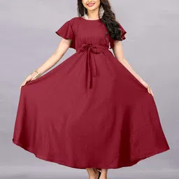 Rhey Flared Sleeves Maxi Dress image 5