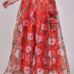 Frolic Rolic Printed Flared Maxi Skirt image 1